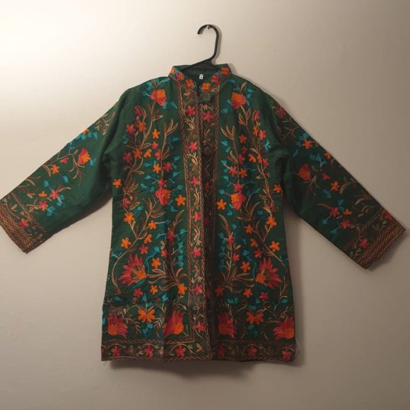 Embroidered Fancy Jacket - Green - Picture 4 of 5